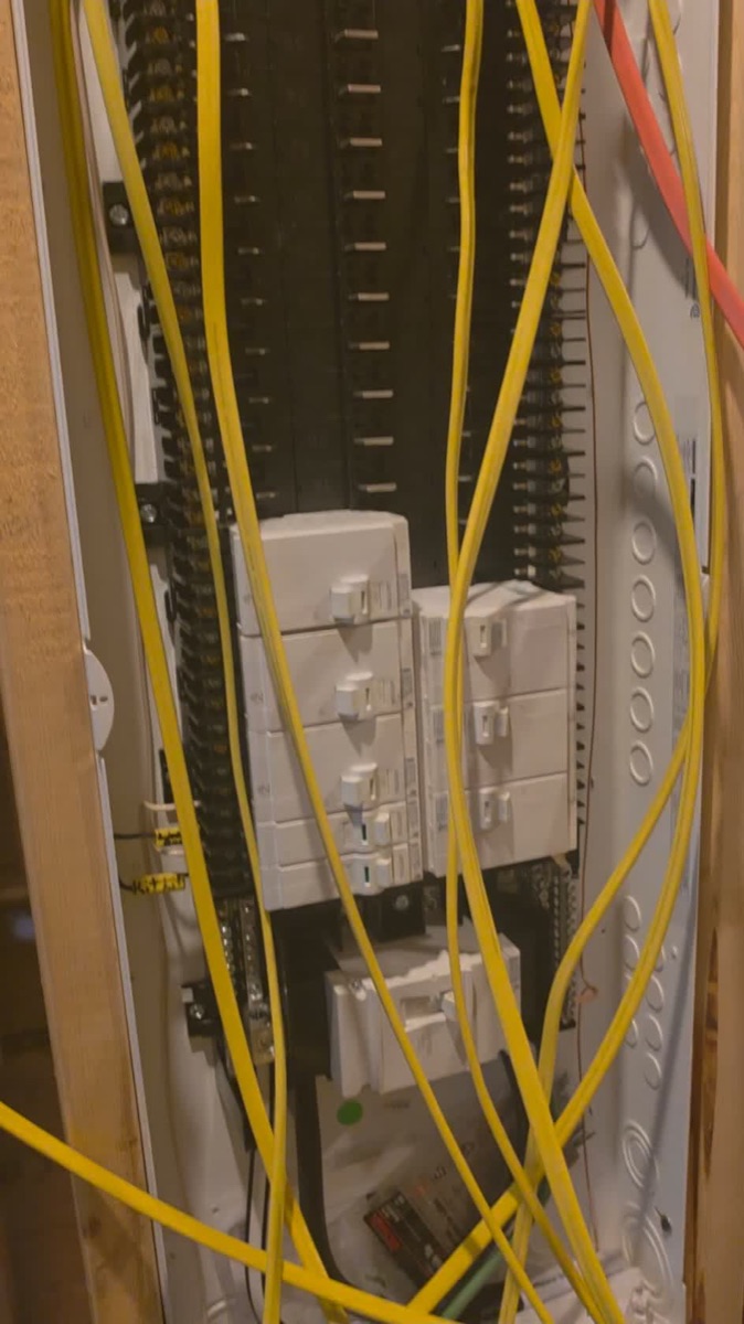 New panel set and circuits landed at Camp on the Lake